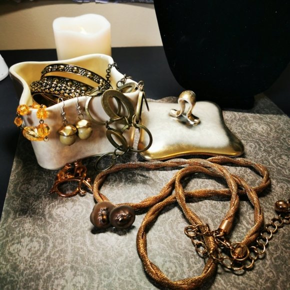 Lot of Jewelry Trinket Dish and Trinket Copper Ladybugs - Picture 10 of 16